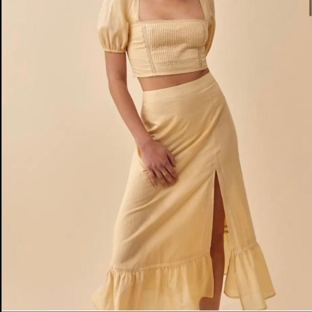Reformation cilantro two piece set